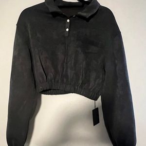 Lit Activewear Cinched Crop Sweatshirt